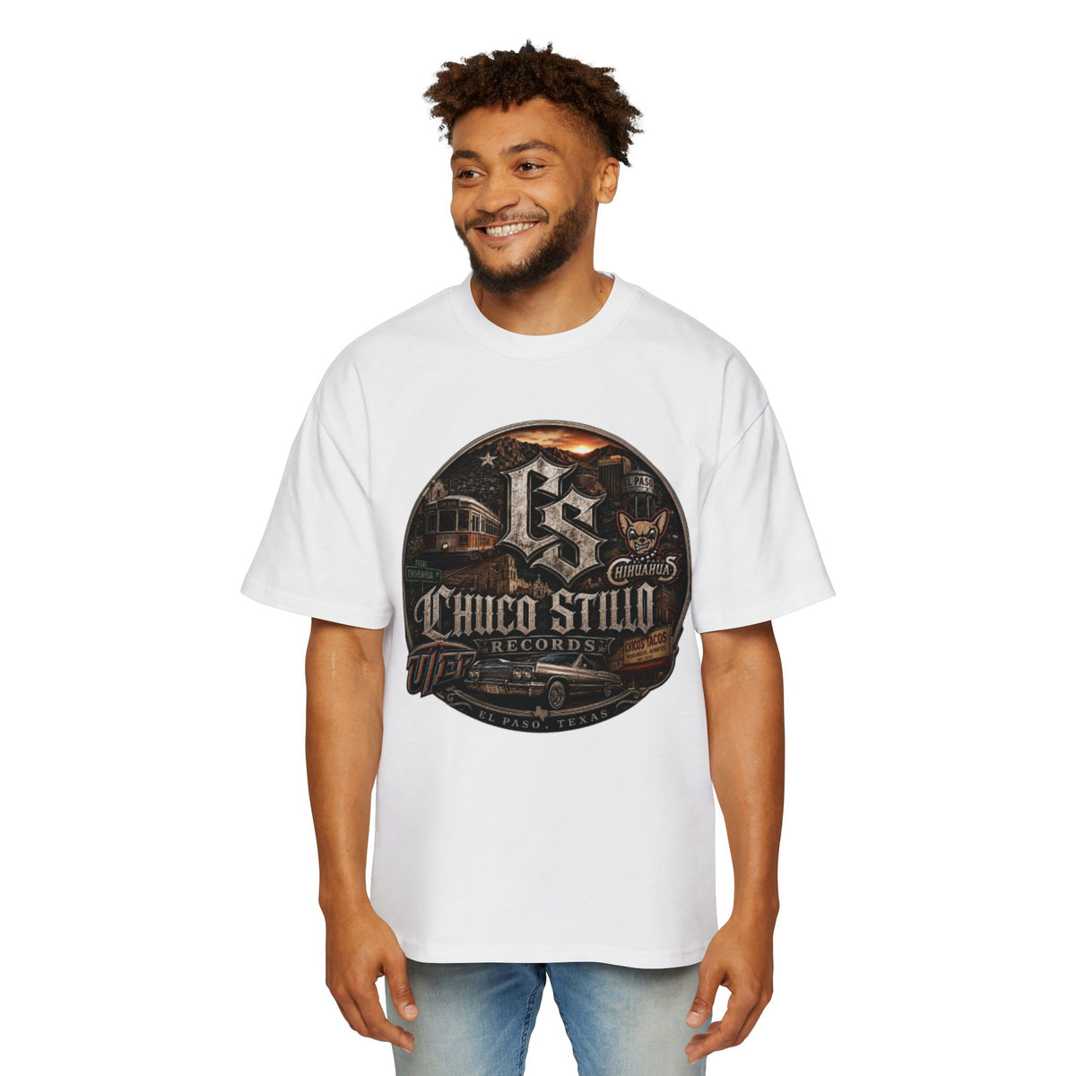 Chicano Lowrider Tee — "Chuco Stillo" Vintage Car Graphic Shirt