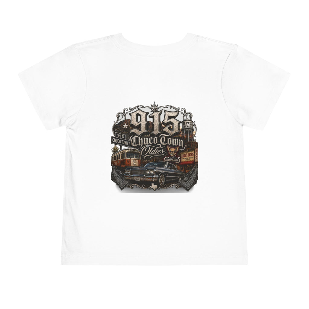 Toddler Tee — '915 Chico Stillo' Vintage Car & Trolley Graphic