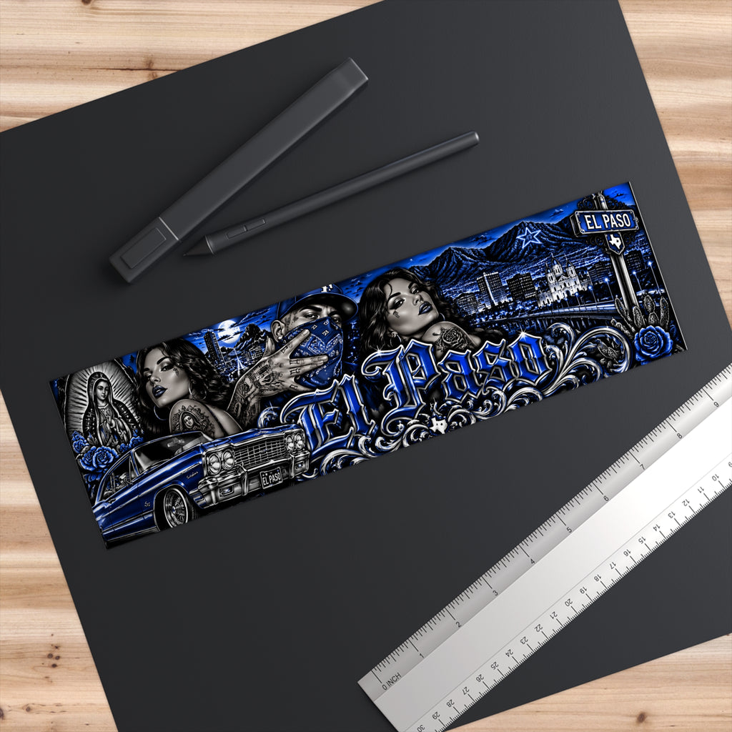 Blue El Paso Lowrider Bumper Sticker