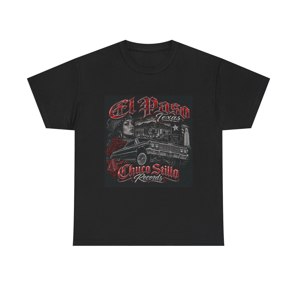 El Paso Texas Chuco Style Retro Graphic T-Shirt RED