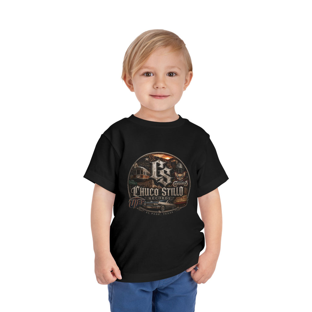 Toddler Tee — '915 Chico Stillo' Vintage Car & Trolley Graphic