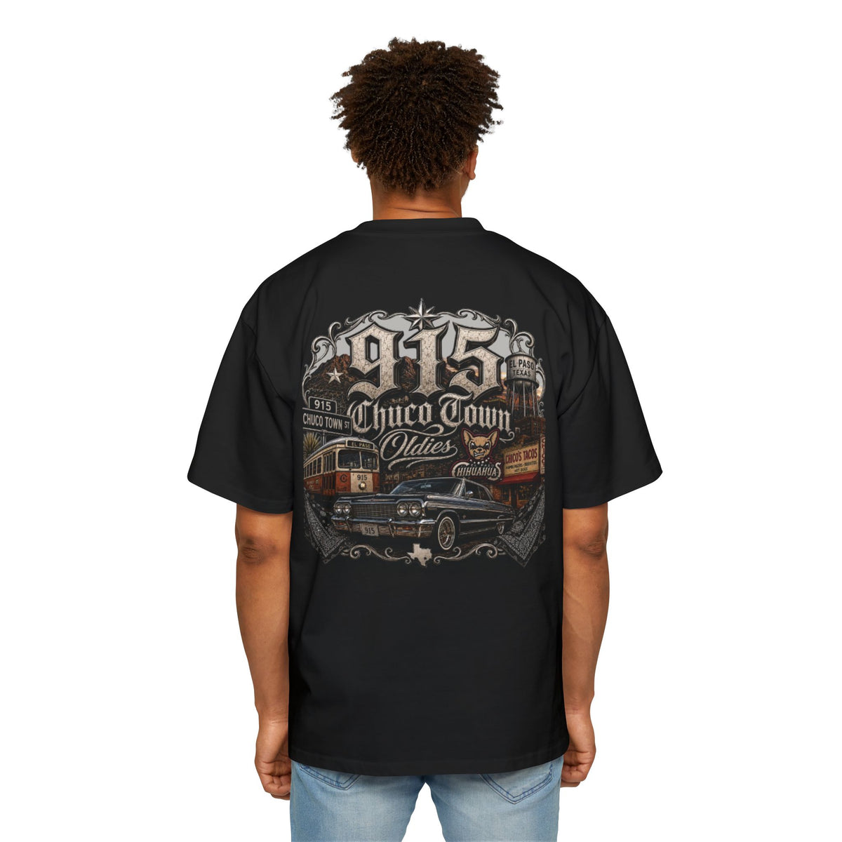 Chicano Lowrider Tee — "Chuco Stillo" Vintage Car Graphic Shirt