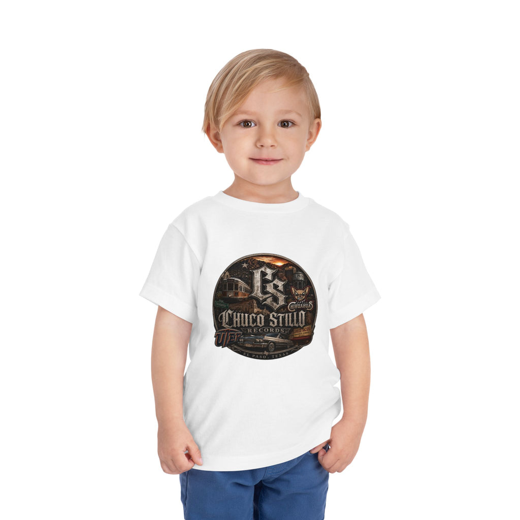 Toddler Tee — '915 Chico Stillo' Vintage Car & Trolley Graphic