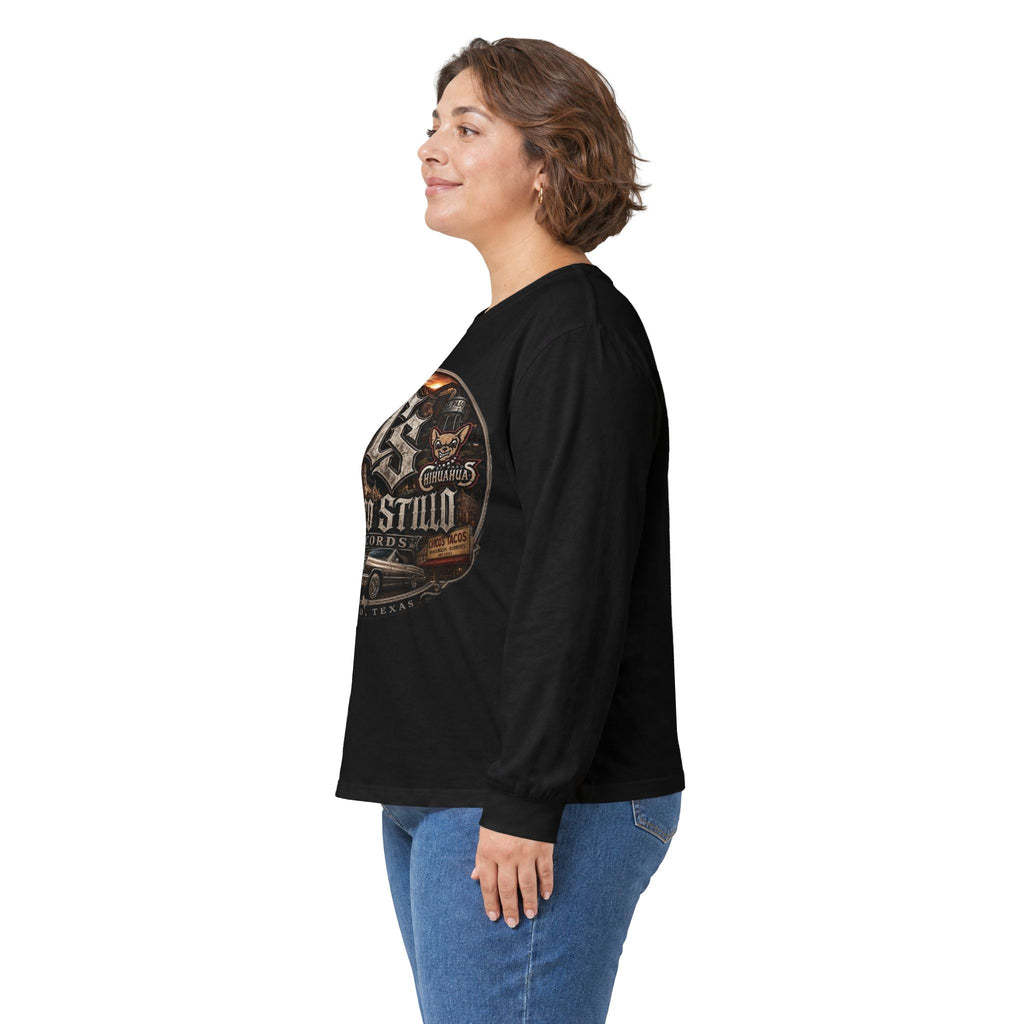 Chuco Stillo 915 Long Sleeve Tee — Vintage Lowrider Street Art Shirt
