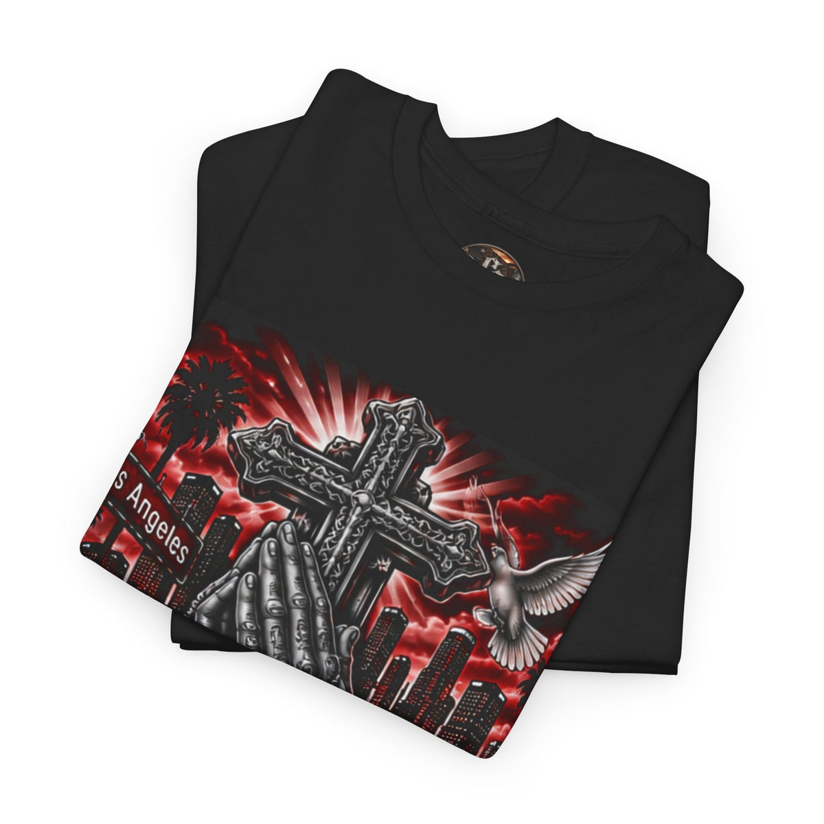 Red God First Christian Faith Graphic T-Shirt