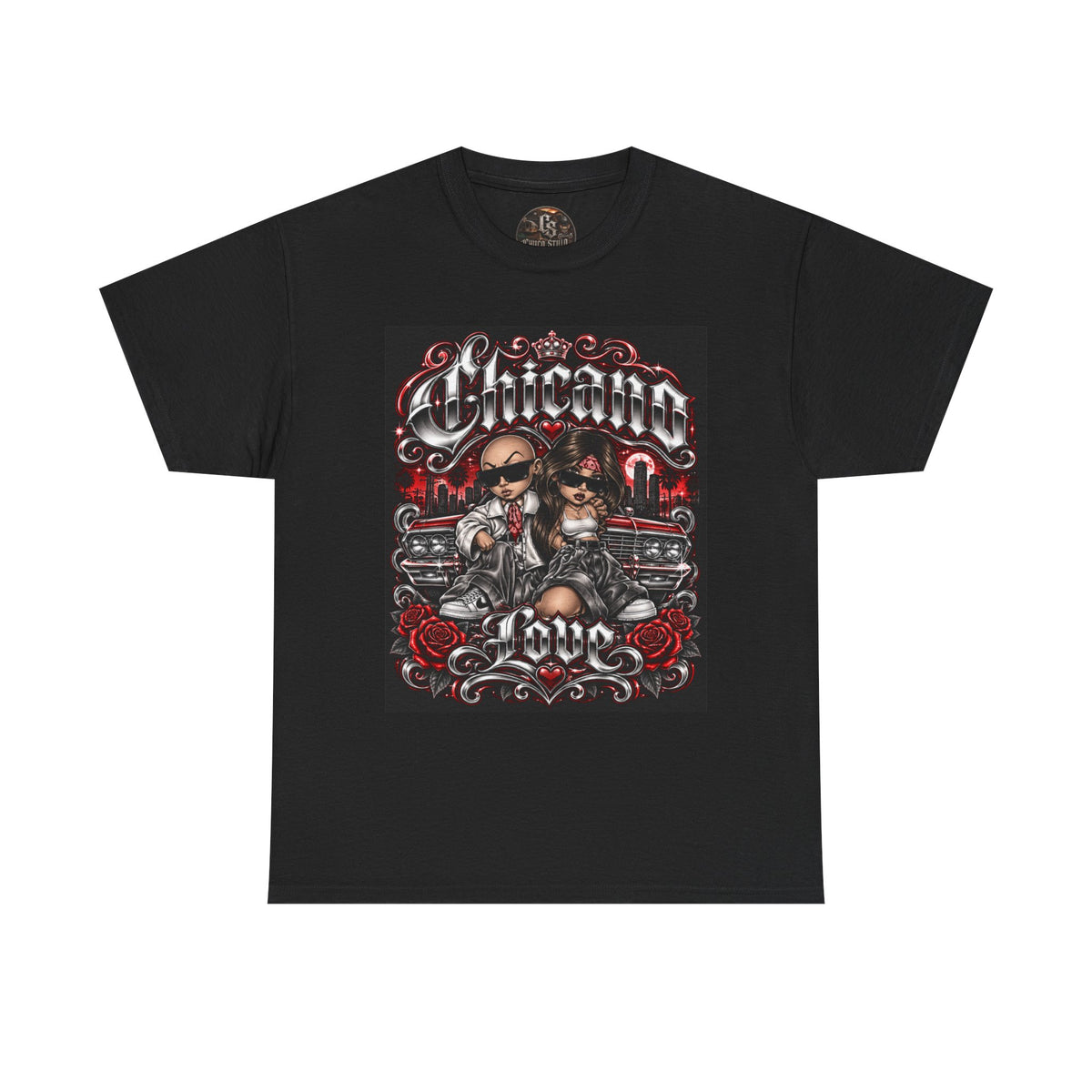 (Red) Chicano Love Art Graphic Tee