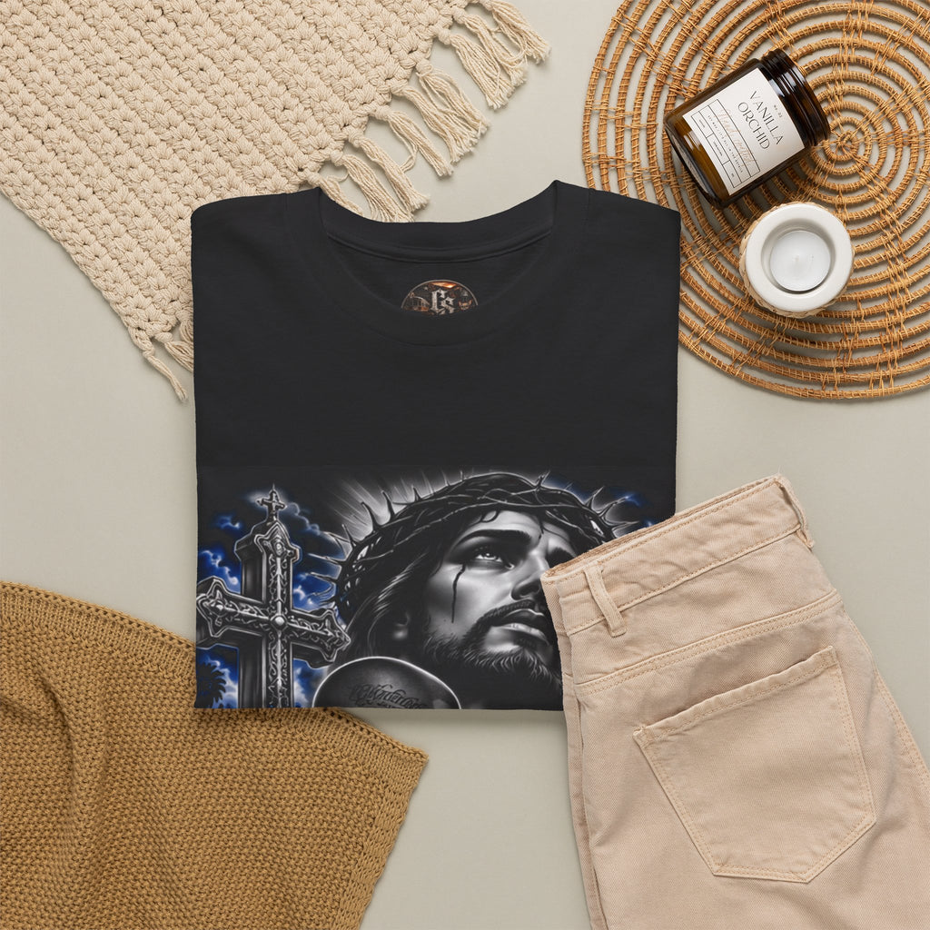 Blue Faith Christian Graphic T-Shirt