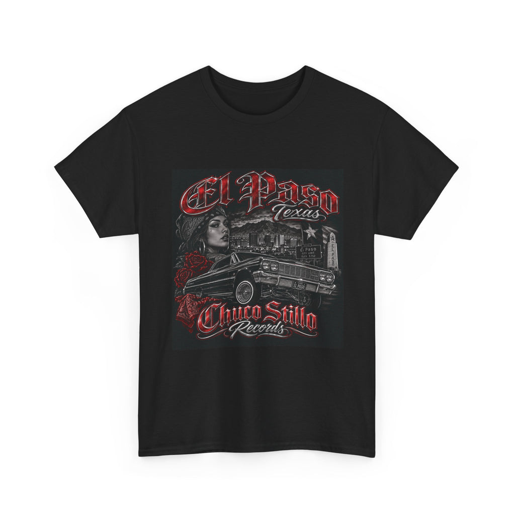 El Paso Texas Chuco Style Retro Graphic T-Shirt RED