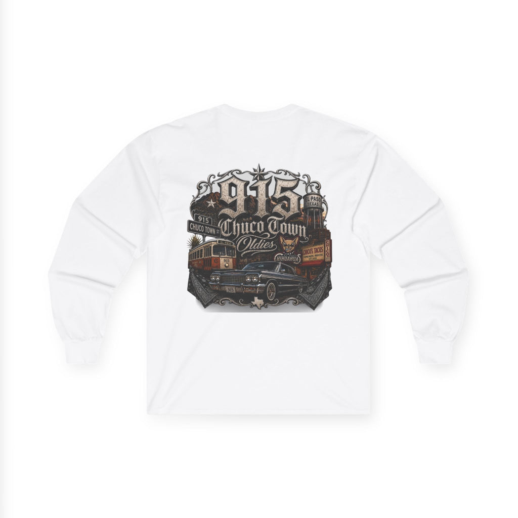 Chuco Stillo 915 Long Sleeve Tee — Vintage Lowrider Street Art Shirt
