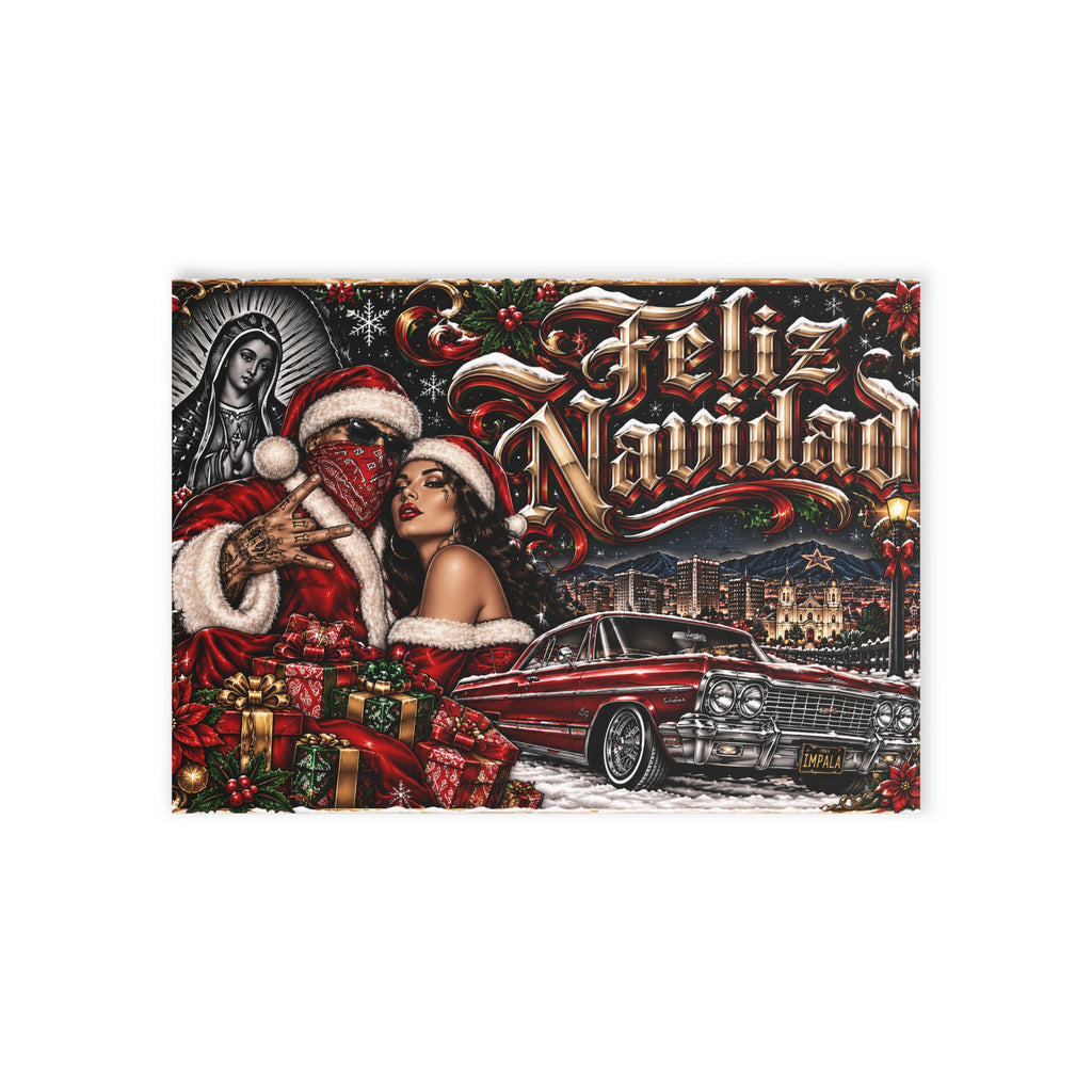 Holiday Card – Red Gangster Santa
