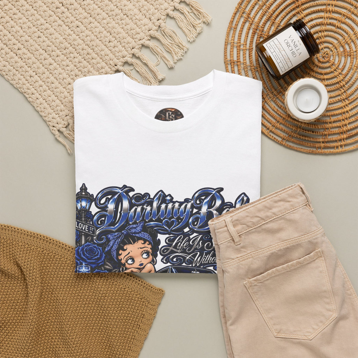 Blue Darling Baby Graphic Tee