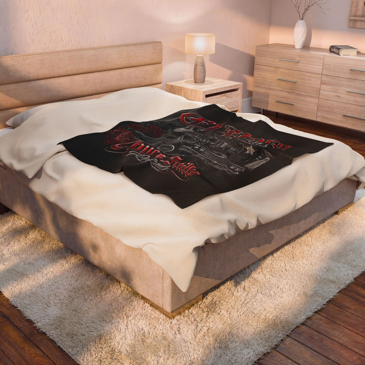 El Paso Texas RED Plush Blanket