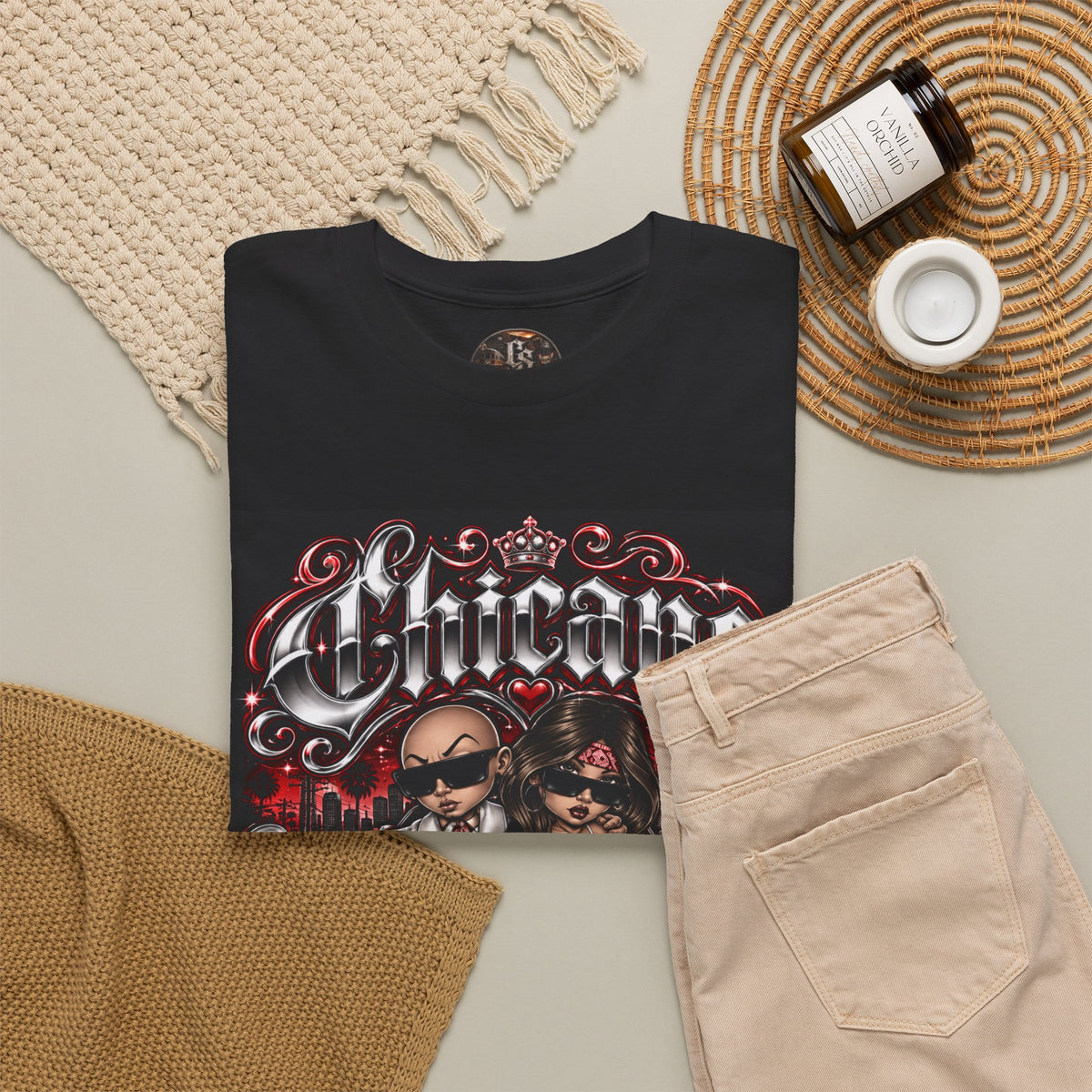 (Red) Chicano Love Art Graphic Tee