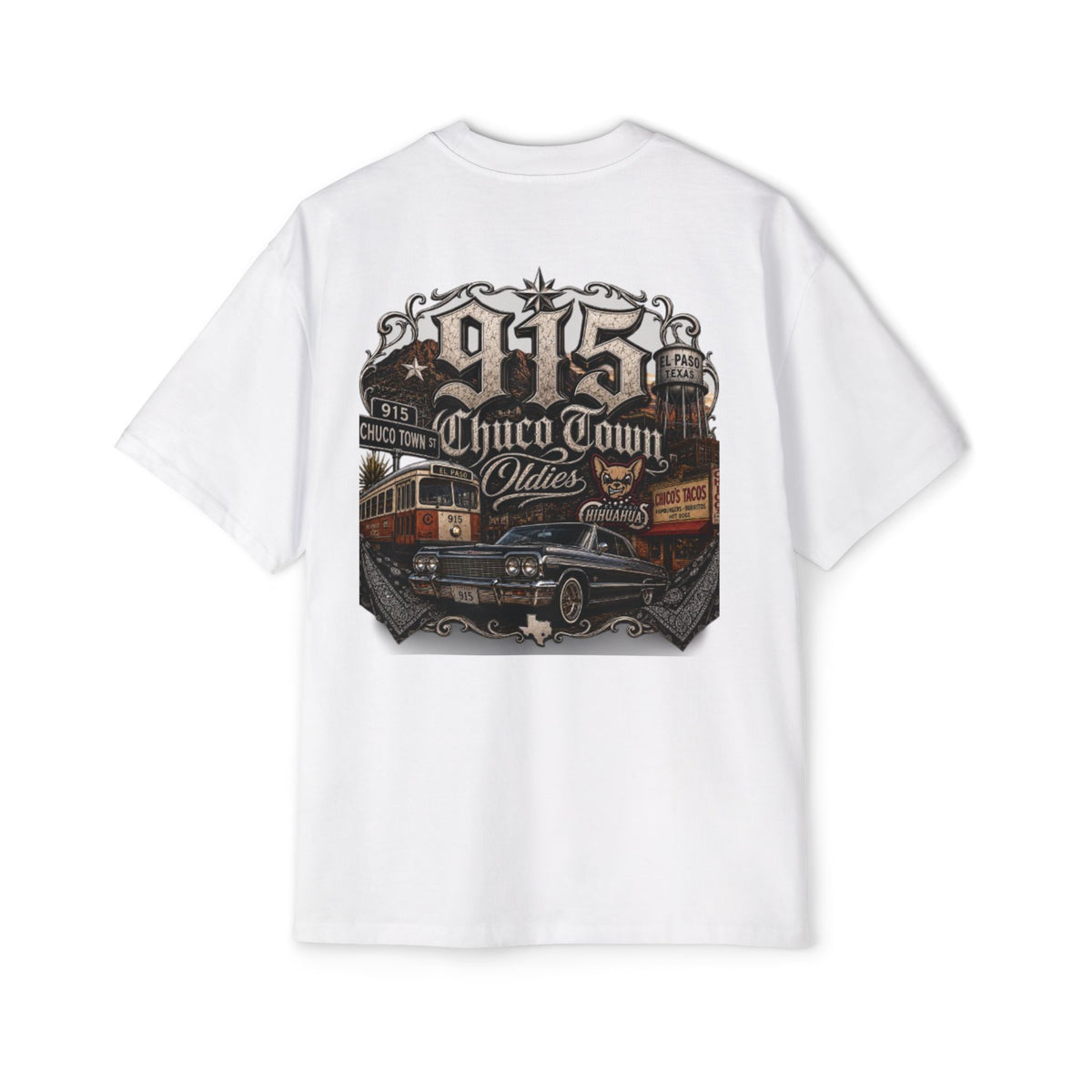 Chicano Lowrider Tee — "Chuco Stillo" Vintage Car Graphic Shirt