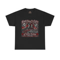 Chicano Style Black Graphic T-Shirt – Smile Now Cry Later RED