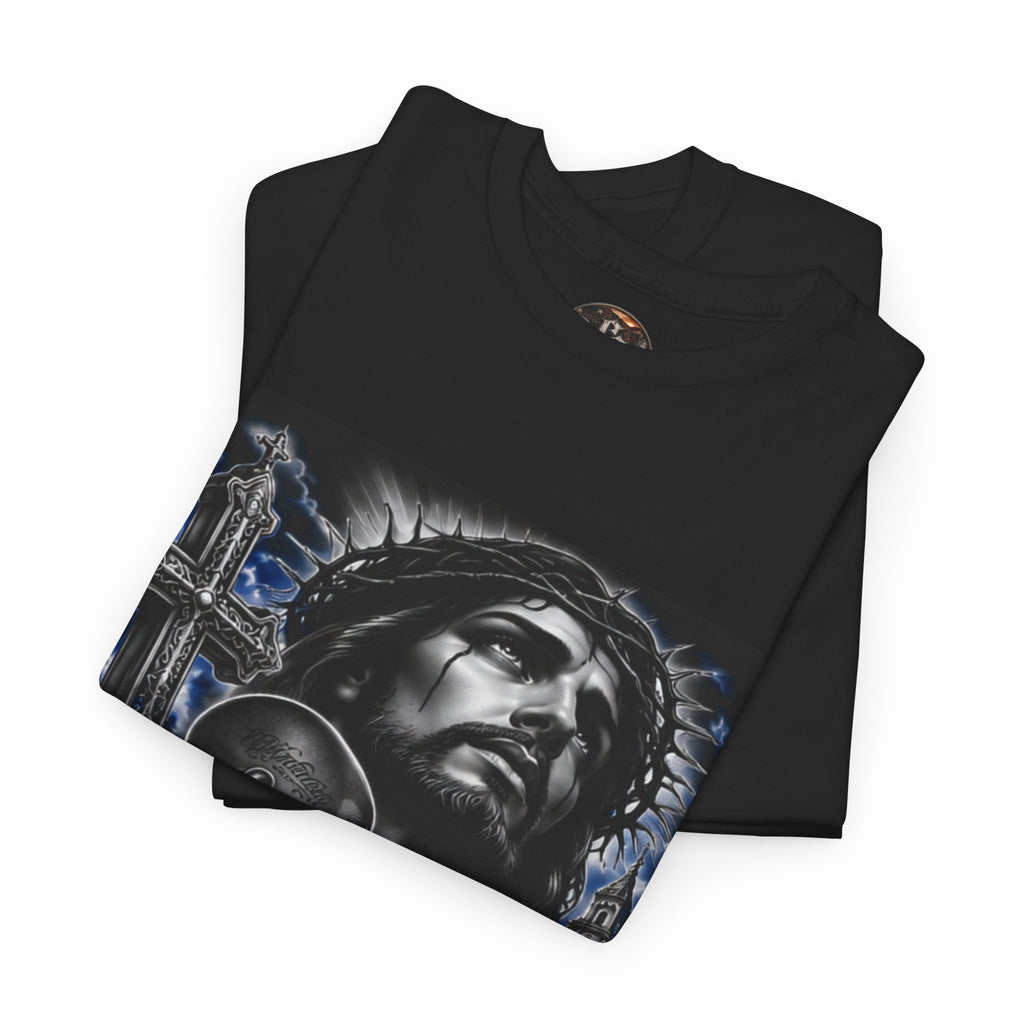 Blue Faith Christian Graphic T-Shirt